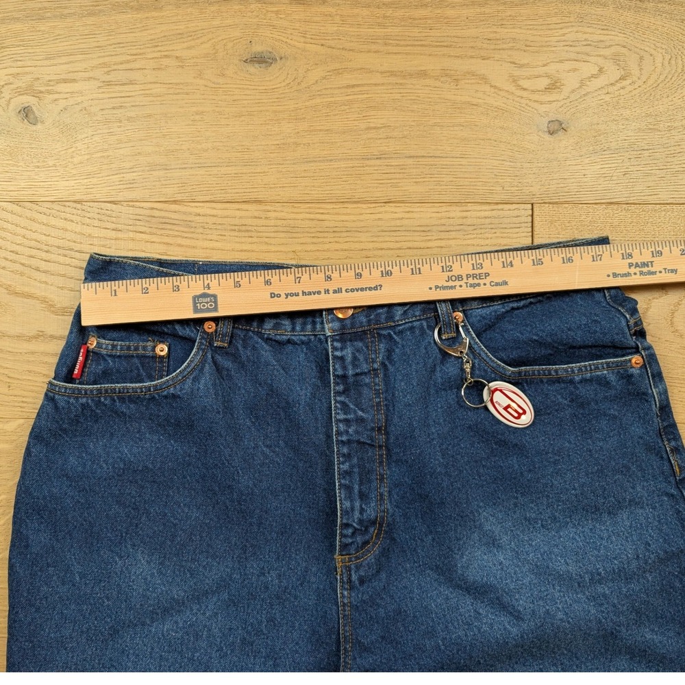 Vintage Bongo High Waisted Tapered Mom Jeans Medium Wash Blue Denim Size 16W - Picture 4 of 8